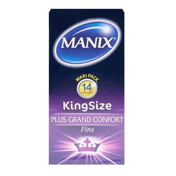 Manix - KingSize plus grand confort - 14 préservatifs