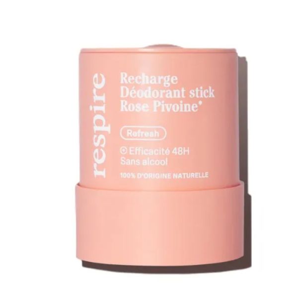 Respire - Recharge Déodorant stick Rose pivoine - 50g