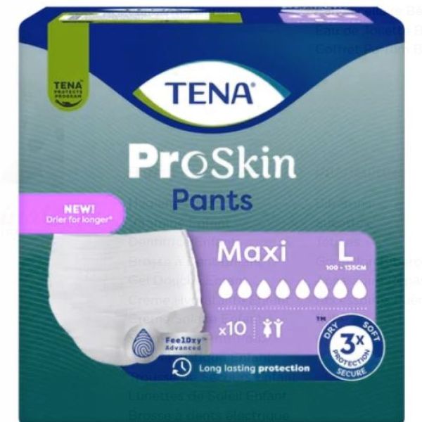 Tena - Proskin Pants Sous vêtements absorbants Maxi Taille L - 10 unités