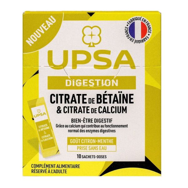 Upsa - Citrate de bétaïne digestion 10 sachets