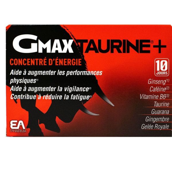 Ea Pharma - Booster Gmax Taurine - 30 ampoules buvables