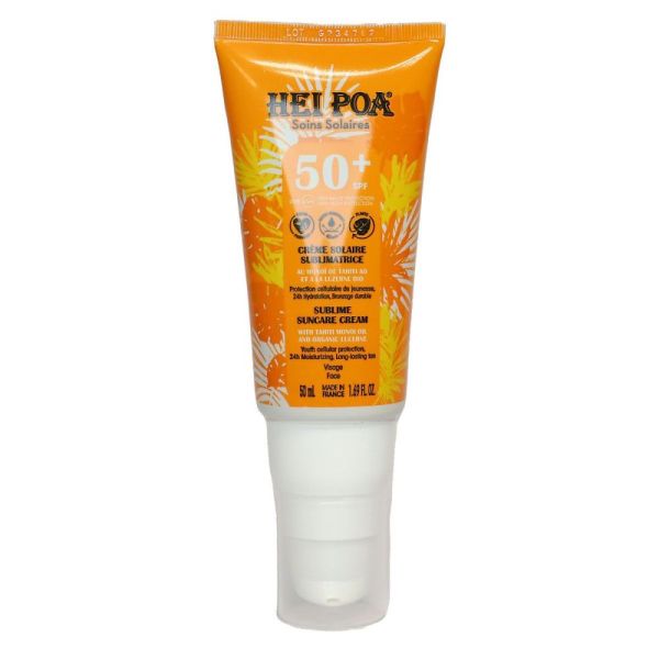 Hei poa - Crème solaire sublimatrice SPF50+ visage - 50ml