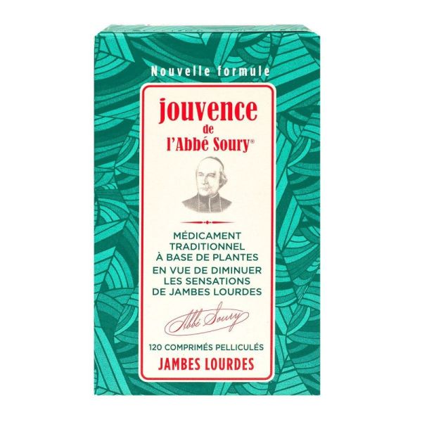 Jouvence de l'Abbé Soury - Jambes lourdes - 120 comprimés