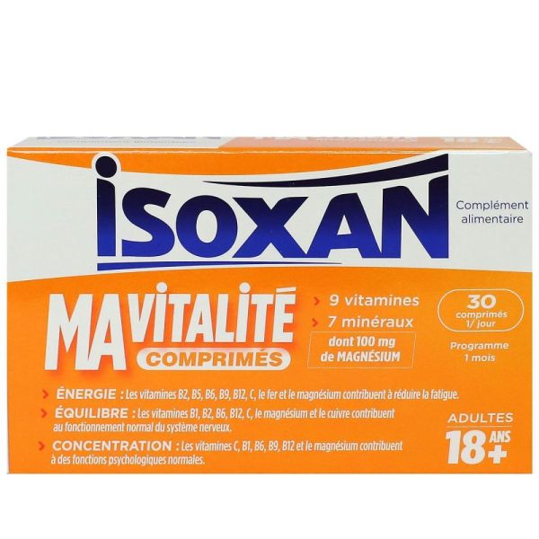 Menarini - Isoxan mavitalité - 30 comprimés