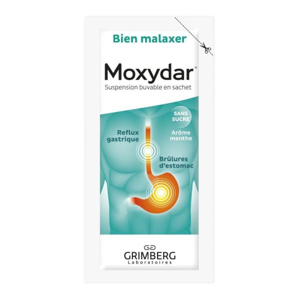 Grimbert - Moxydar reflux gastrique Brûlures d'estomac - 16 sachets