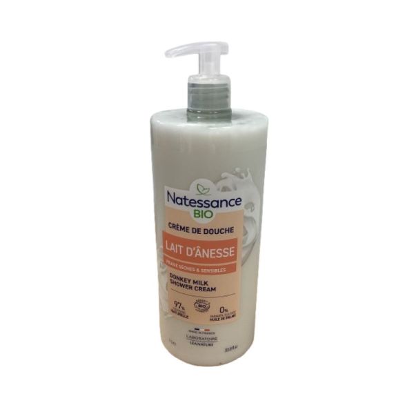 Natessance - Crème de douche Lait d'Anesse bio - 1L