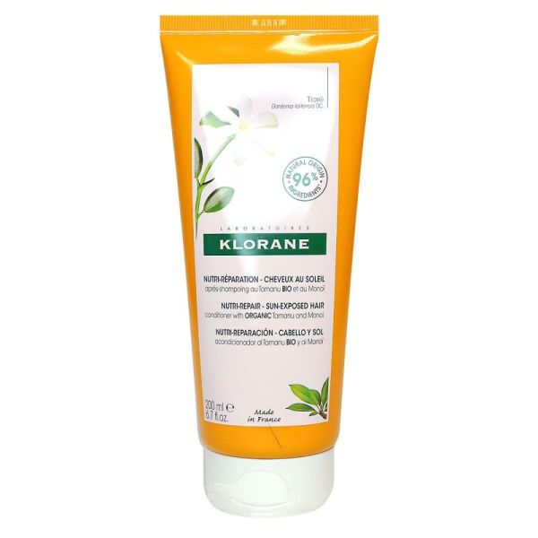 Klorane - Nutri-réparation cheveux au soleil après-shampoing tamanu monoï - 200ml