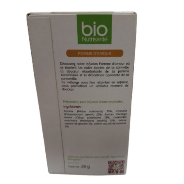 Nutrisanté - Infusion Pomme d'Amour - Bio 20 Sachets