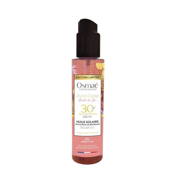 Osmaé - Huile solaire SPF30 vanille des îles activatrice de bronzage - 150ml