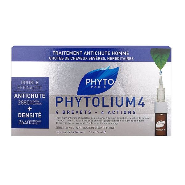Phyto - Phytolium 4 traitement antichute homme - 12 x 3.5 ml
