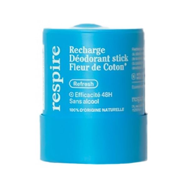 Respire - Recharge déodorant stick fleur de coton - 50g