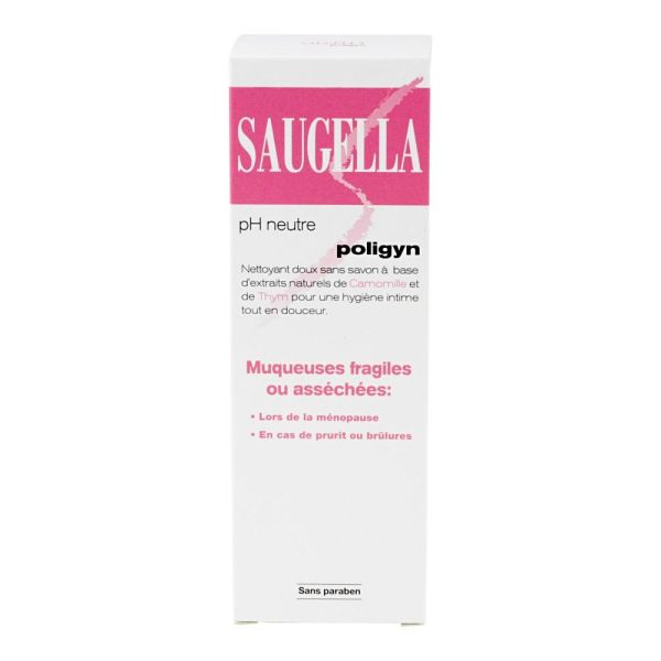 Saugella poligyn - Nettoyant doux pour muqueuses fragiles ou asséchées - 250mL