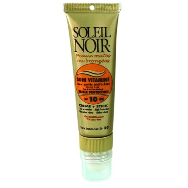 Soleil noir - Soin vitaminé anti-âge SPF10 20ml + Stick SPF30 2g