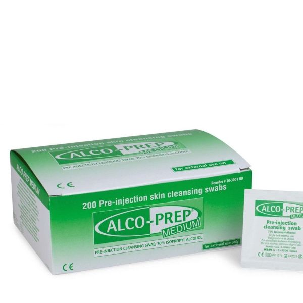 Alco-prep - Tampon alcool - 100 tampons