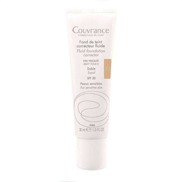 Avène - Couvrance - Fond de teint correcteur fluide SPF 20- 30mL - 3.0 Sable