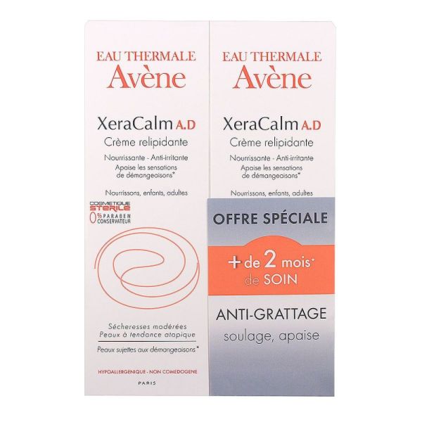 Avène - XeraCalm A.D crème relipidante - 2 x 200ml