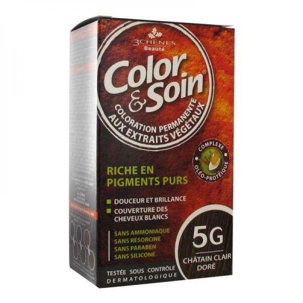Color & Soin - Coloration Permanente - 5G Châtain clair doré