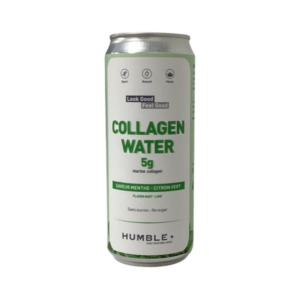 Humble+ - Eau pétillante au collagène menthe-citron vert - 330ml