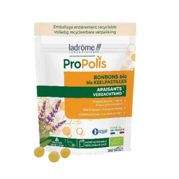 Ladrôme - PROPOLIS Bonbons Bio Apaisants - 50g
