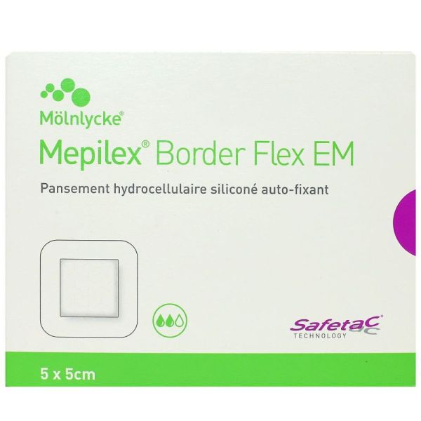 Mepilex - Border Flex EM pansements 5x5cm
