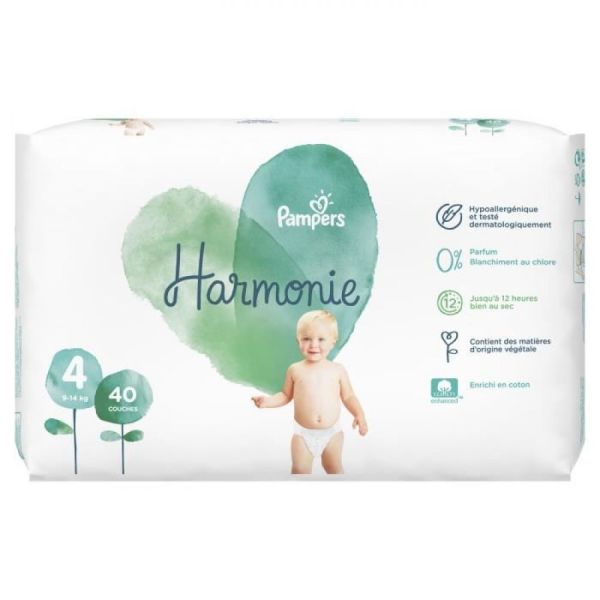 Pampers - Harmonie couches taille 4 - 9 à 14 kg