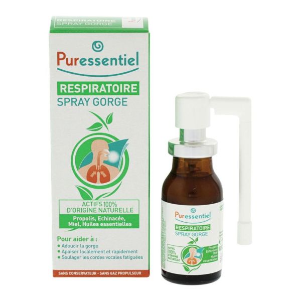 Puressentiel - Respiratoire spray gorge - 15 ml