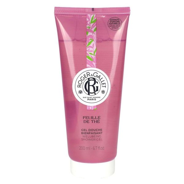 Roger & Gallet - Gel douche bienfaisant feuille de thé - 200mL