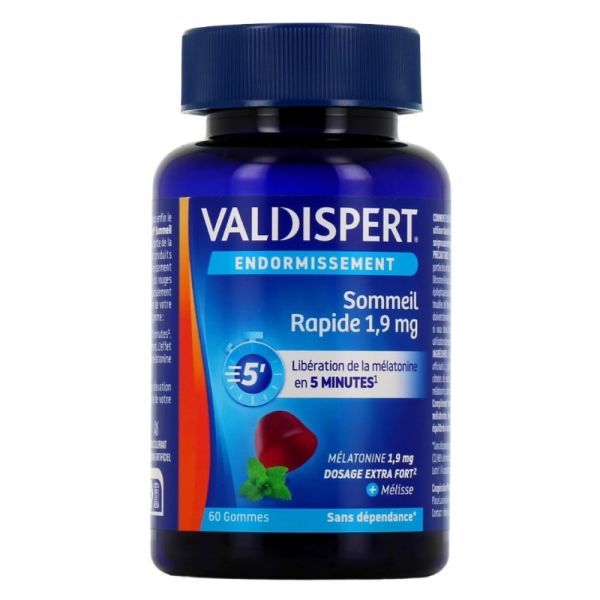 Valdispert Endormissement - sommeil rapide 1.9mg - 60 gommes