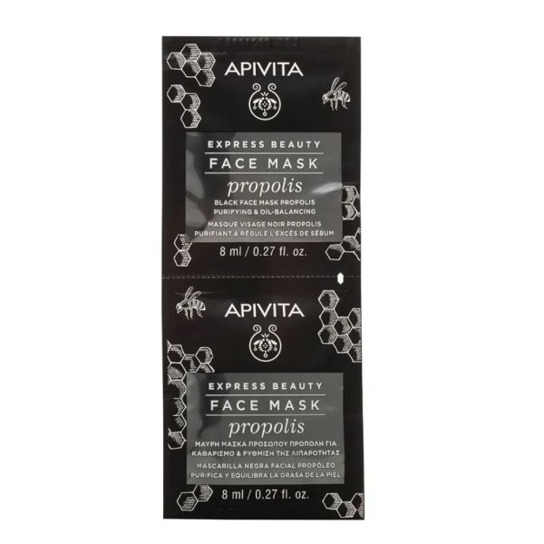 Apivita - Masque Visage Propolis - Purifiant - 2x8Ml