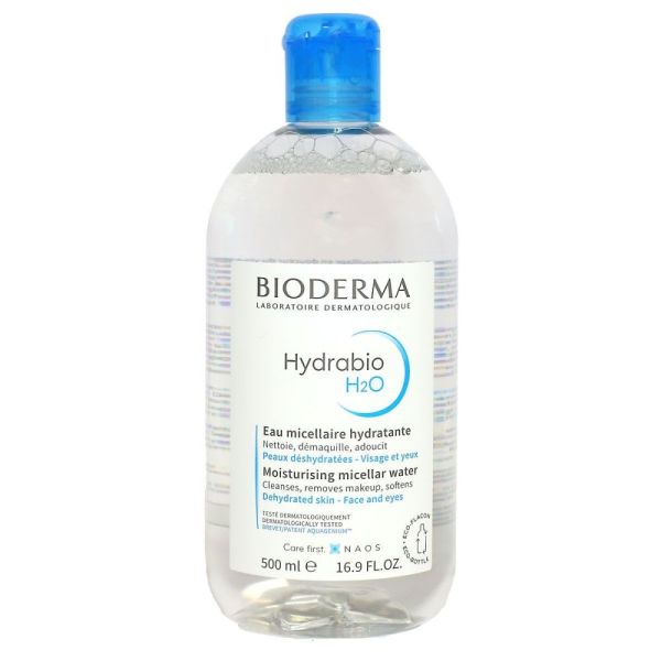 Bioderma - Hydrabio H2O - Eau Micellaire Démaquillante Hydratante - 500 ml