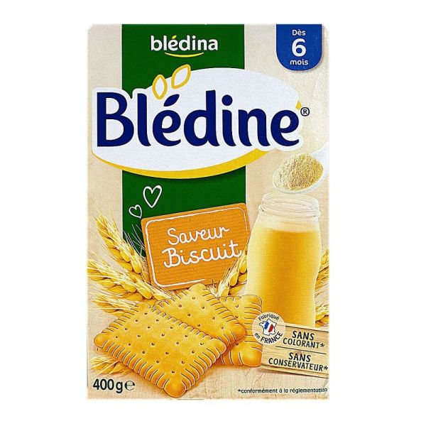 Blédina - Bledine céréles saveur Biscuit dès 6mois - 400G