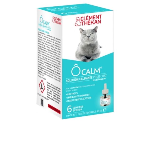 Clément-Thékan - Ôcalm Solution Calmante pour Chat à Diffuser Recharge 48 ml