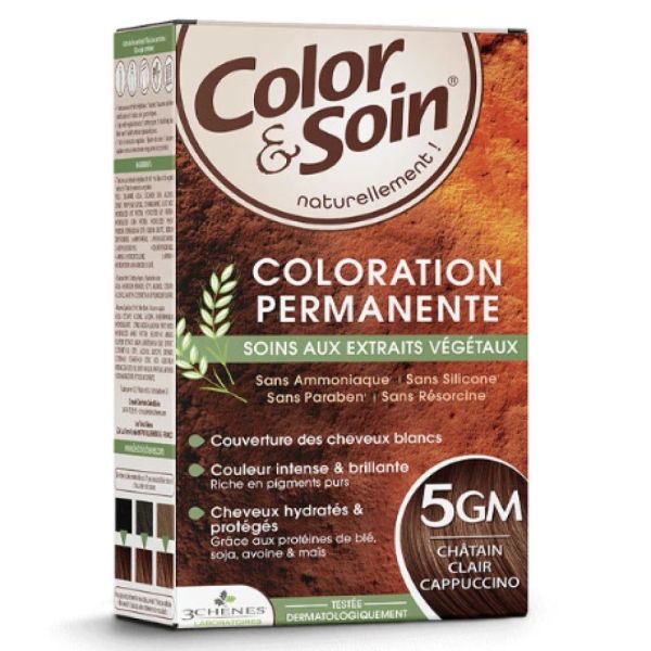 Color & Soin - Coloration Permanente - 5GM Châtain Clair Cappuccino