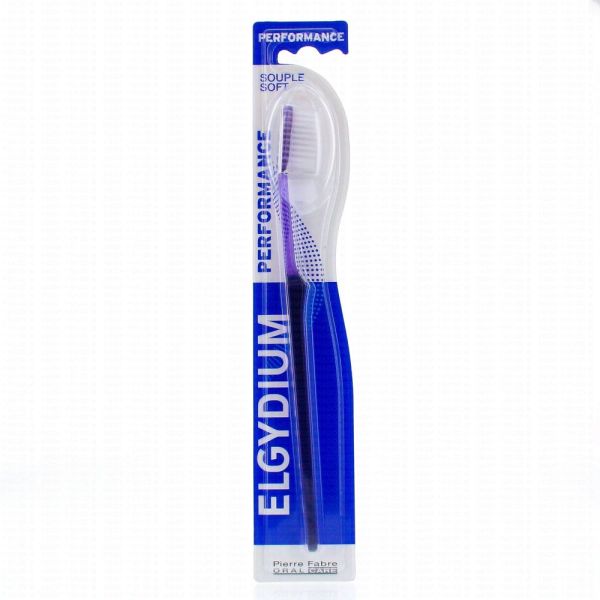 Elgydium - Brosse à dents Performance - Brosse souple