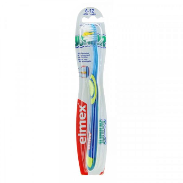 Elmex - Brosse à dents junior 6/12 ans - Brosse souple