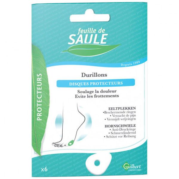 Feuille de saule - Durillons - 6 disques protecteurs