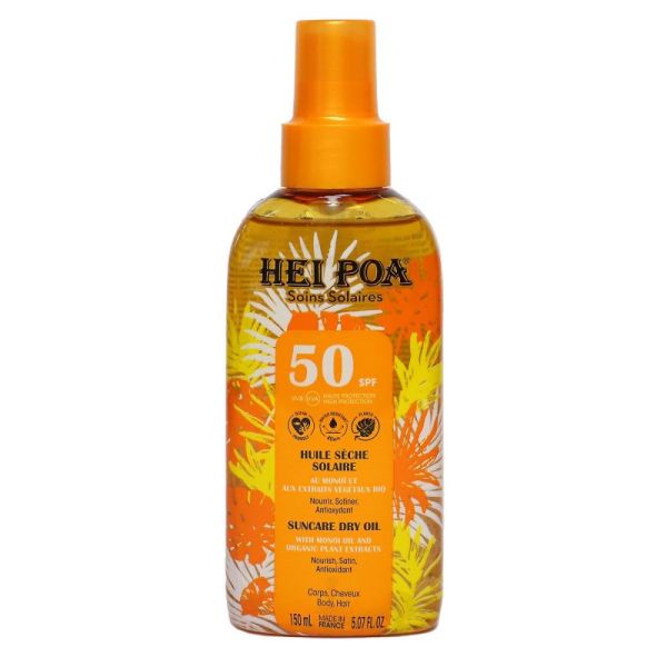 Hei poa - Huile sèche solaire SPF50 - 150ml