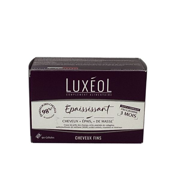 Luxéol - Complément alimentaire épaississant - 90 gélules