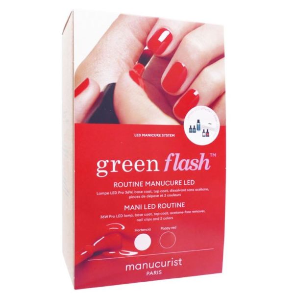 Manucurist - Routine manucure led Hortencia et Poppy red