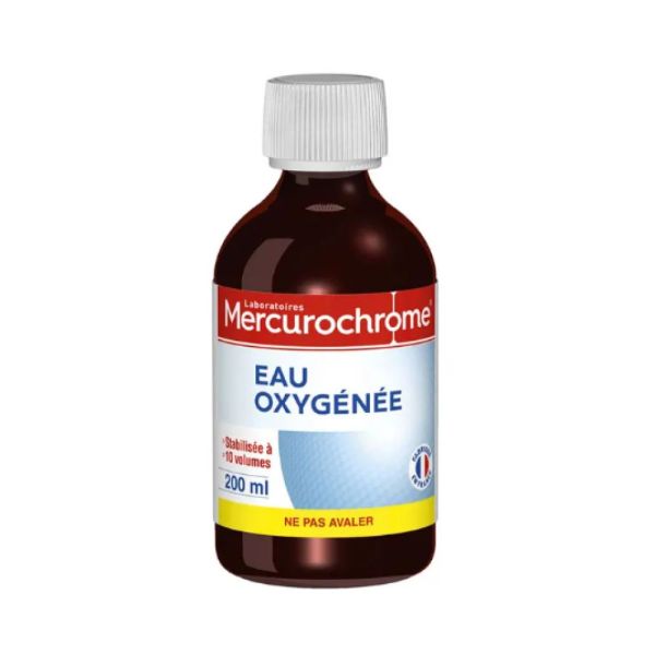 Mercurochrome - Eau Oxygénée 10 Volumes - 200 ml