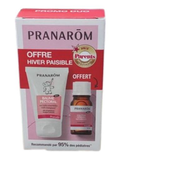 Pranarom - Duo Baume pectoral bébé + Solution défenses naturelles.