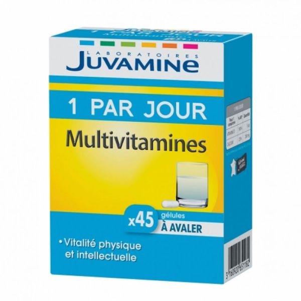 Juvamine - 1 par jour - Multivitamines - 45 gélules