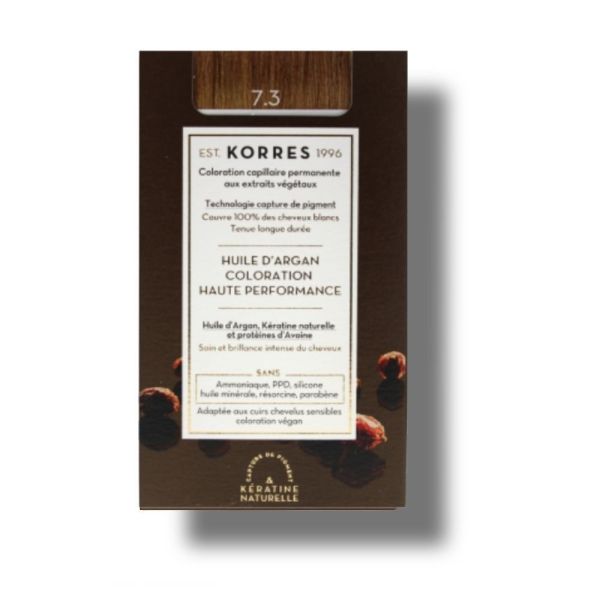 Korres - Coloration Haute Performance - 7.3 Blond doré