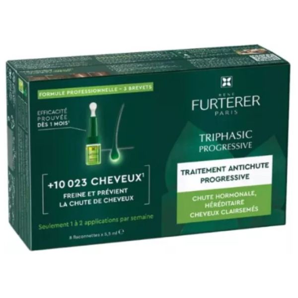 René Furterer - Triphasic Progressive Traitement Antichute Progressive - 8 x 5,5 ml