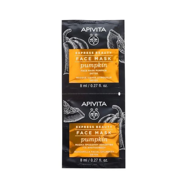 Apivita - Masque Visage Detox Citrouille - 2x8 Ml