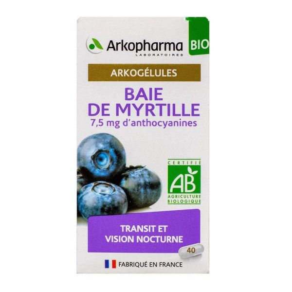 Arkopharma - Baie de Myrtille - 40 gélules