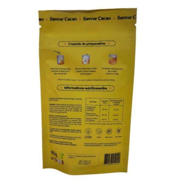 Bonjourdrink - Super Café aux champignons adaptogènes saveur Cacao - 15 portions 90g