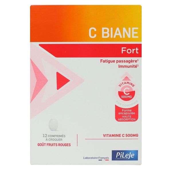 Pileje - C Biane Fort vitamine C - 12 comprimés