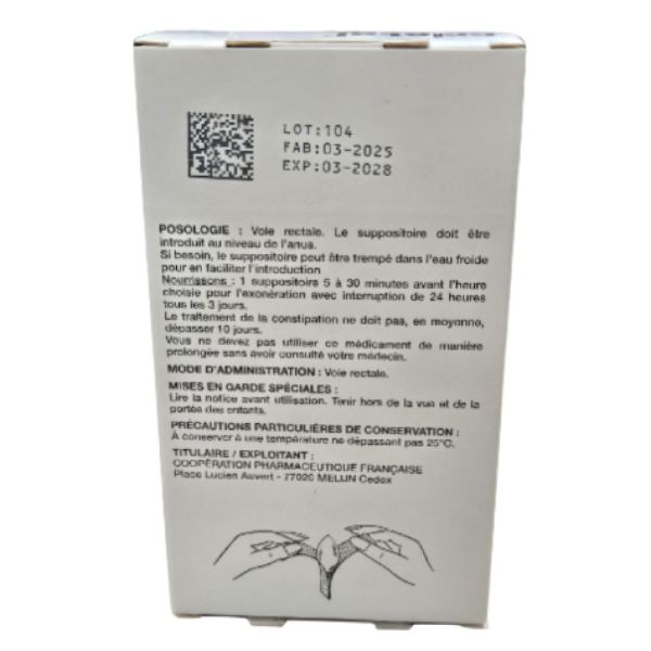 Cooper - Cristal Suppositoires à la glycérine nourrissons - 10 suppositoires