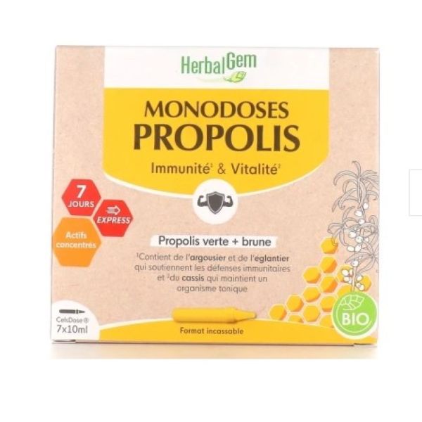Herbalgem - Monodoses Propolis Bio 7x10ml